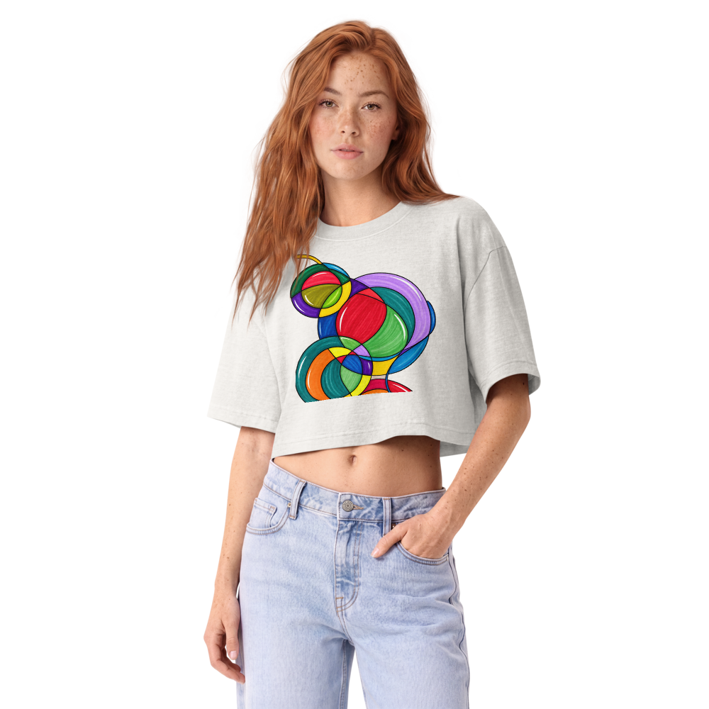 Blusa Top . Círculos en Movimiento · Diseño de Melany