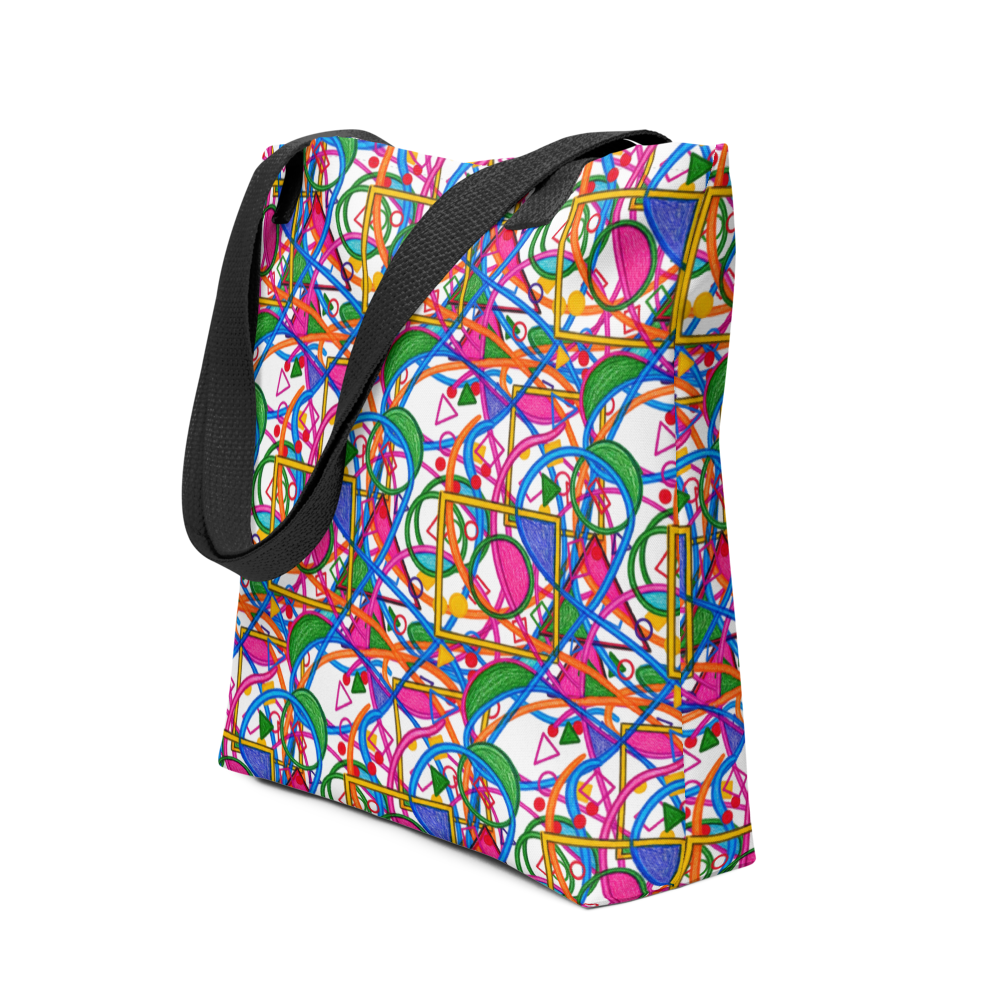 Bolsa de Tela . Círculos en Movimiento · Diseño de Natalia