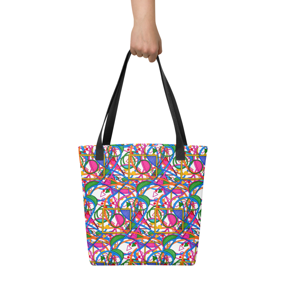 Bolsa de Tela . Círculos en Movimiento · Diseño de Natalia