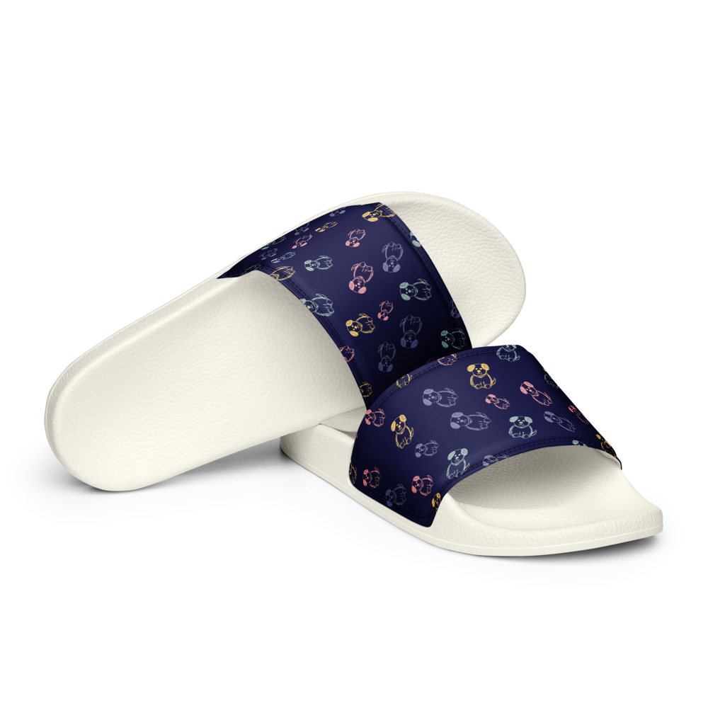 Sandalias perritos azules